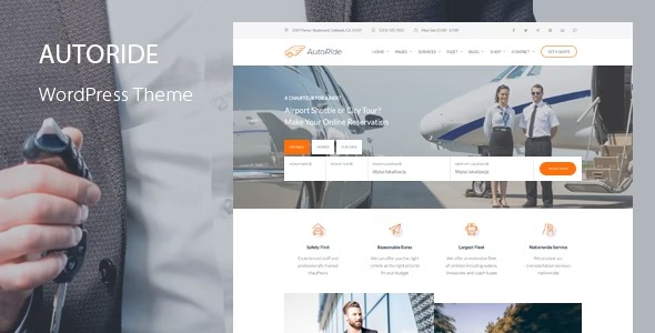 AutoRide Chauffeur Booking WordPress Theme