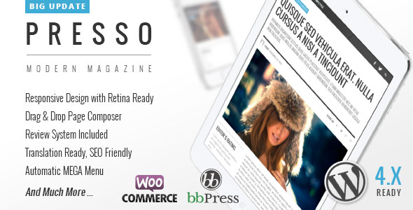 PRESSO - Clean & Modern Magazine Theme v2.1.0