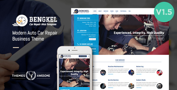 Bengkel - Modern Auto Car Repair Business Theme v1.5