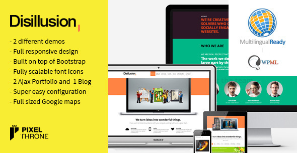 Disillusion - Responsive One Page WordPress Theme v1.3.22