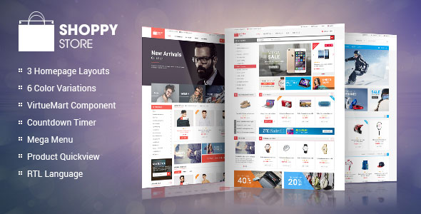 ShoppyStore - Responsive VirtueMart 3 Template v1.1.0