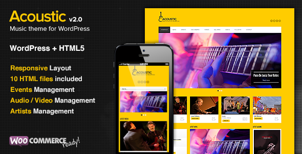 Acoustic - Premium Music WordPress Theme v2.8