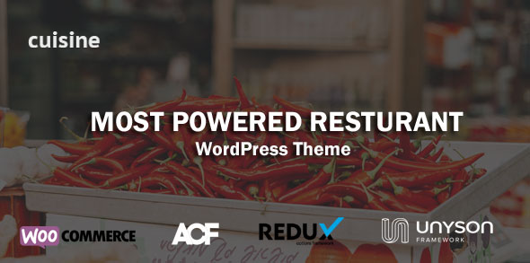 Cuisine - Restaurant WordPress Theme v1.1