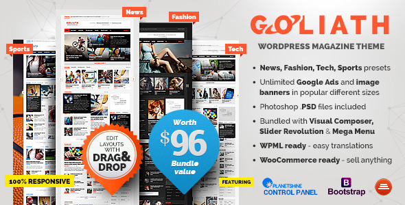 GOLIATH v1.0.34 - Ads Optimized News & Reviews Magazine