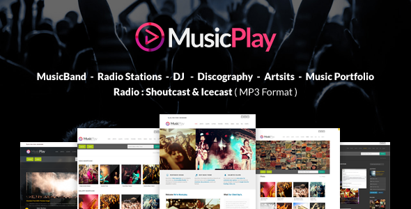 MusicPlay â€“ Music & DJ Responsive WordPress Theme v6.0.1