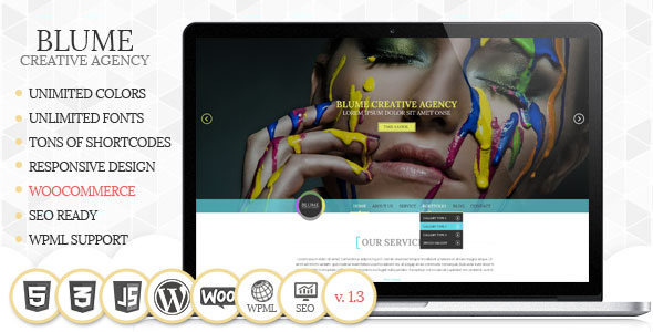 Blume - Responsive WordPress Theme v1.3