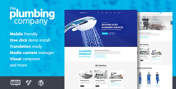 Plumbing - Repair, Building & Construction Theme v2.0