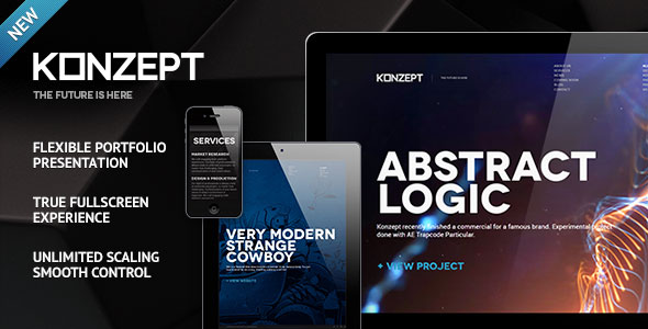 Konzept - Fullscreen Portfolio WP Theme v2.2