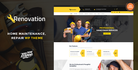 Renovation - Home Maintenance, Repair Service Theme v1.4.1