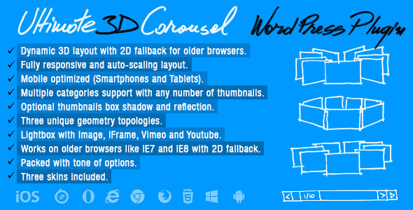 Ultimate 3D Carousel - WordPress Plugin v3.1