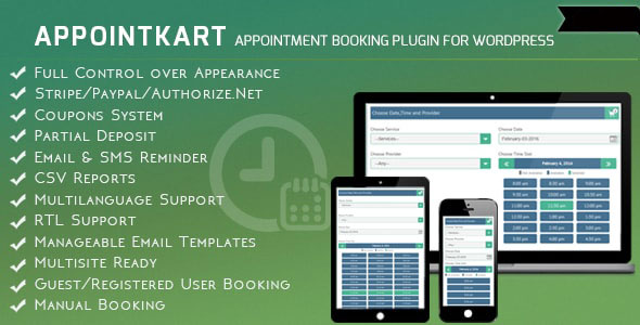 Appointkart - Appointment Booking and Scheduling v4.3