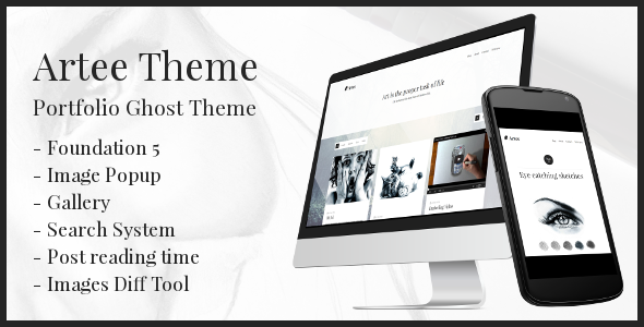 Artee - Portfolio Ghost Theme v1.7.0