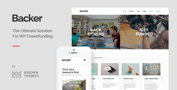 Backer - The Modern WordPress Crowdfunding Theme v1.3.6