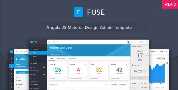 Fuse - AngularJS Material Design Admin Template v1.4.3