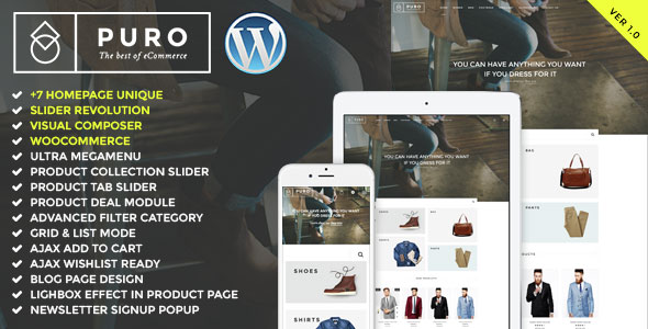 Puro v1.0.3 - Responsive WooCommerce Theme v1.0.3