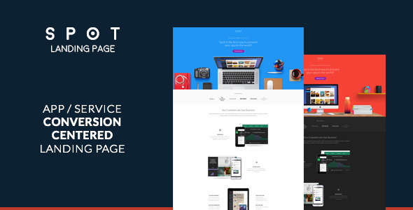 SPOT - App / Service Landing Page v1.0