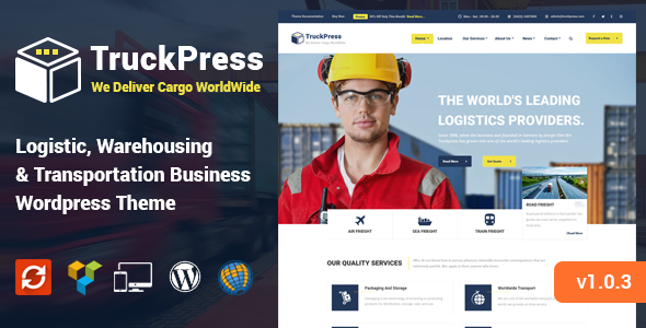 TruckPress - Warehouse, Logistics & Transportation WP Theme v1.0.2