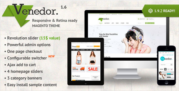 Venedor - Premium Responsive Magento Theme v1.6.4