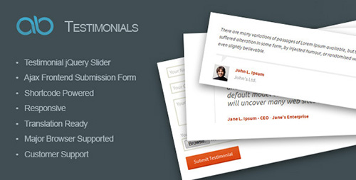 AB Testimonial WordPress Plugin v1.0.1