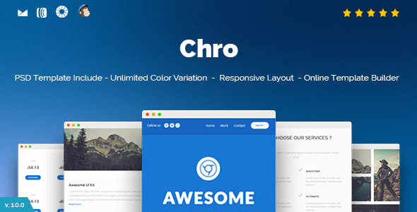 Chro - Responsive Email + Online Template Builder v1.0