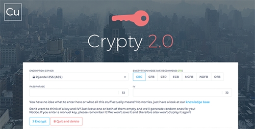 Crypty 2.0 - PHP Script