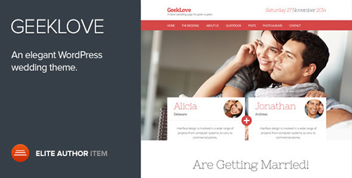 GeekLove v2.1.2 - A Responsive WordPress Wedding Theme