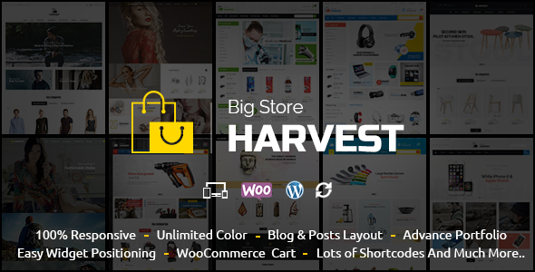 Harvest v2.1 - Multipurpose WooCommerce Theme