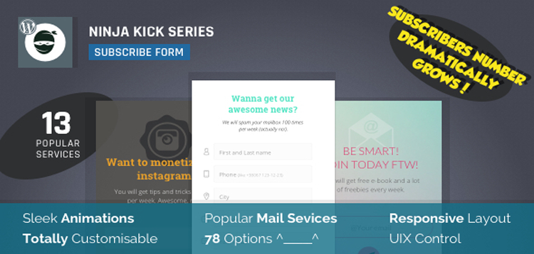 Ninja Kick v1.5.3 - Subscription WordPress Plugin