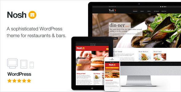 Nosh v2.10 - Restaurant and Bar WordPress Theme