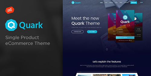 Quark v2.1 - Single Product eCommerce Theme