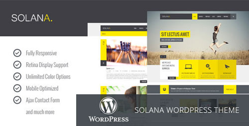 Solana v1.0.2 - Responsive Multipurpose WP Theme