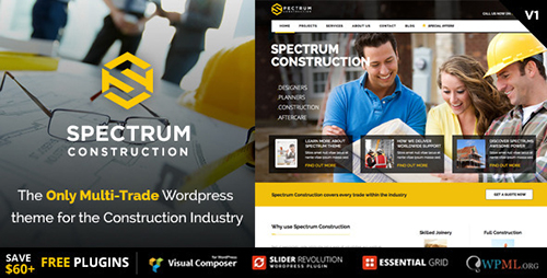 Spectrum v2.0.3 - Multi-Trade Construction Business Theme