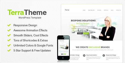 Terra v2.1 - Responsive Multi-Purpose WordPress Templete