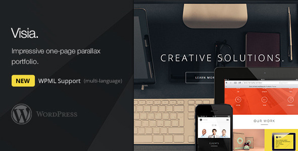 Visia v1.3.2 - Responsive One Page Retina WordPress Theme