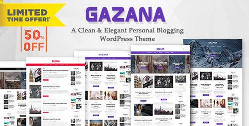 Gazana v1.7 - A Responsive WordPress Blog Theme