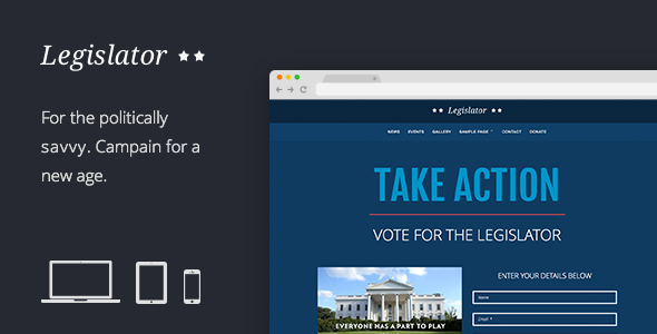 Legislator v1.7 - Political WordPress Campaign