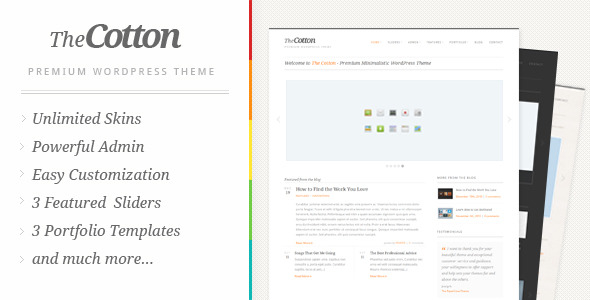 The Cotton v1.3.0 - Powerful Minimalistic WordPress Theme