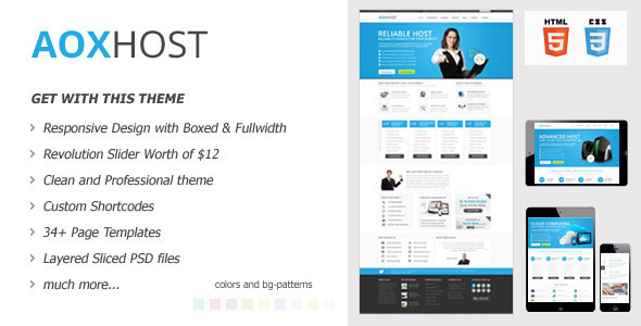 AOX HOST v1.5.1 - A Professional Hosting Theme + WHMCS