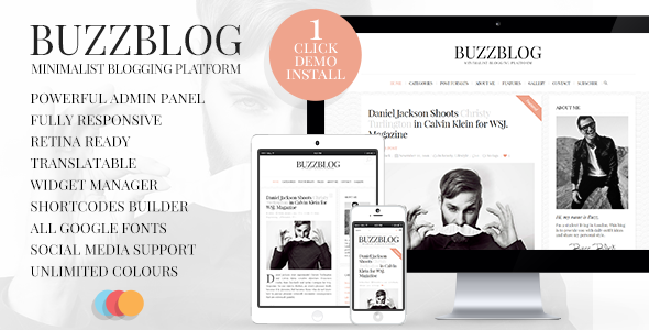 BuzzBlog v2.5 - Clean & Personal WordPress Blog Theme