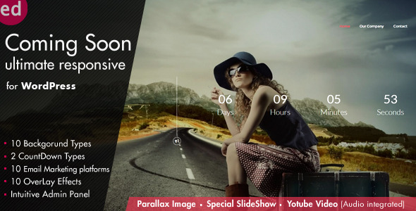 Coming Soon v3.6 - CountDown Responsive WordPress Plugin