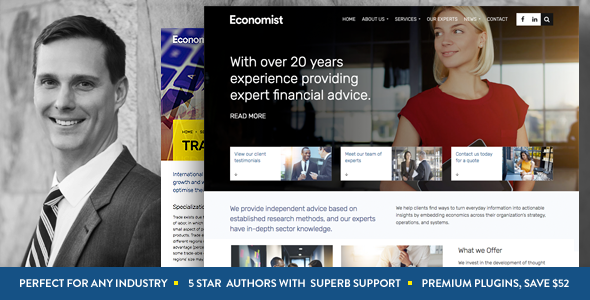 Economist v1.0 - Business and Finance WordPress Theme