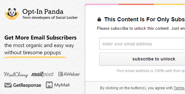 Opt-In Panda v1.4.1 - for WordPress