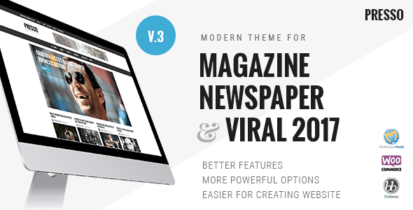 PRESSO v3.3.3 - Modern Magazine / Newspaper / Viral Theme