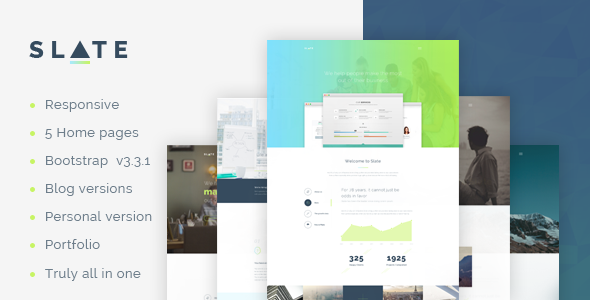 Slate v1.0.0 - Multipurpose One Page Theme