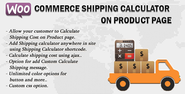 Woocommerce Shipping Calculator On Product Page v1.6