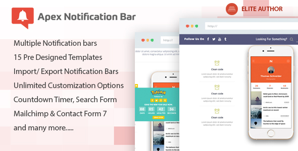 Apex Notification Bar v1.0 - Responsive Notification Bar