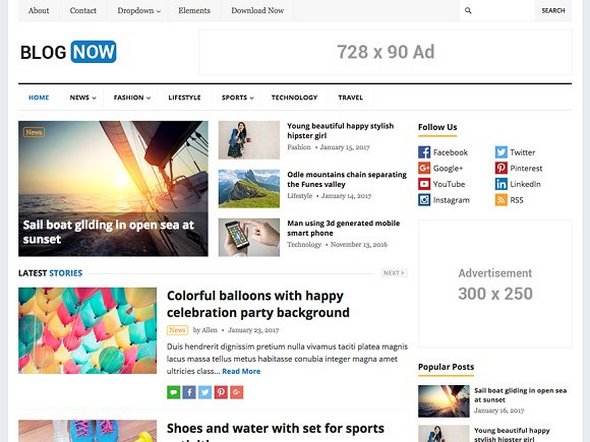 CreativeMarket - BlogNow v1.0 - WordPress Blog Theme