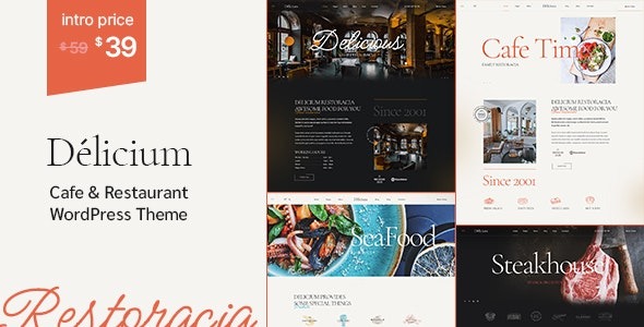 Delicium | Restaurant & Cafe WordPress Theme