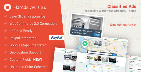 FlatAds v1.6.6 - Classified Ads WordPress Theme