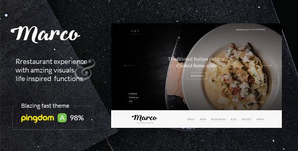 Marco v1.0.1 - Modern Restaurant WordPress Theme